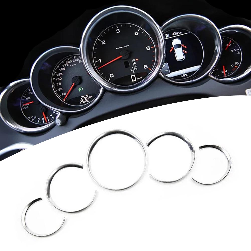 Silver Dashboard Trim Stylish Dashboard Accessory For Porsche Easy Installation Trim Stylish Aesthetic Fitment