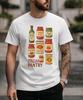 Mens Interesting Italian Vintage Pantry Food Gift New Summer Shortsleeved Roundneck Shirt Launched Cotton Printed Top Summer