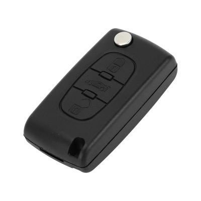 [A ABSOPRO] Compatible with Peugeot 3 Button Key Shell Case Keyless Entry Remote Key Case Replacement for 207