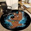 1pc Scooby Doo Chair Carpet for Office, Indoor Non Slip Washable Polyester Fiber Carpet, Mat For Office, Machine Washable