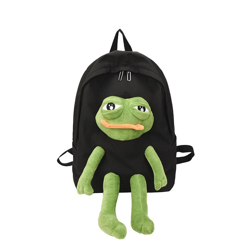 Sac à dos amusant pour enfants Grenouille Garçons et Filles Mode Sacs d'école pour enfants bleu