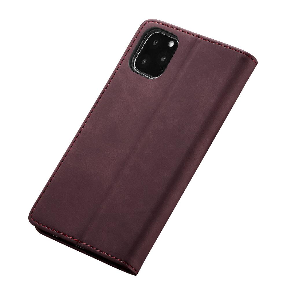 Phone Case Leather Phone Cover Retro Frosted Mobile Holder