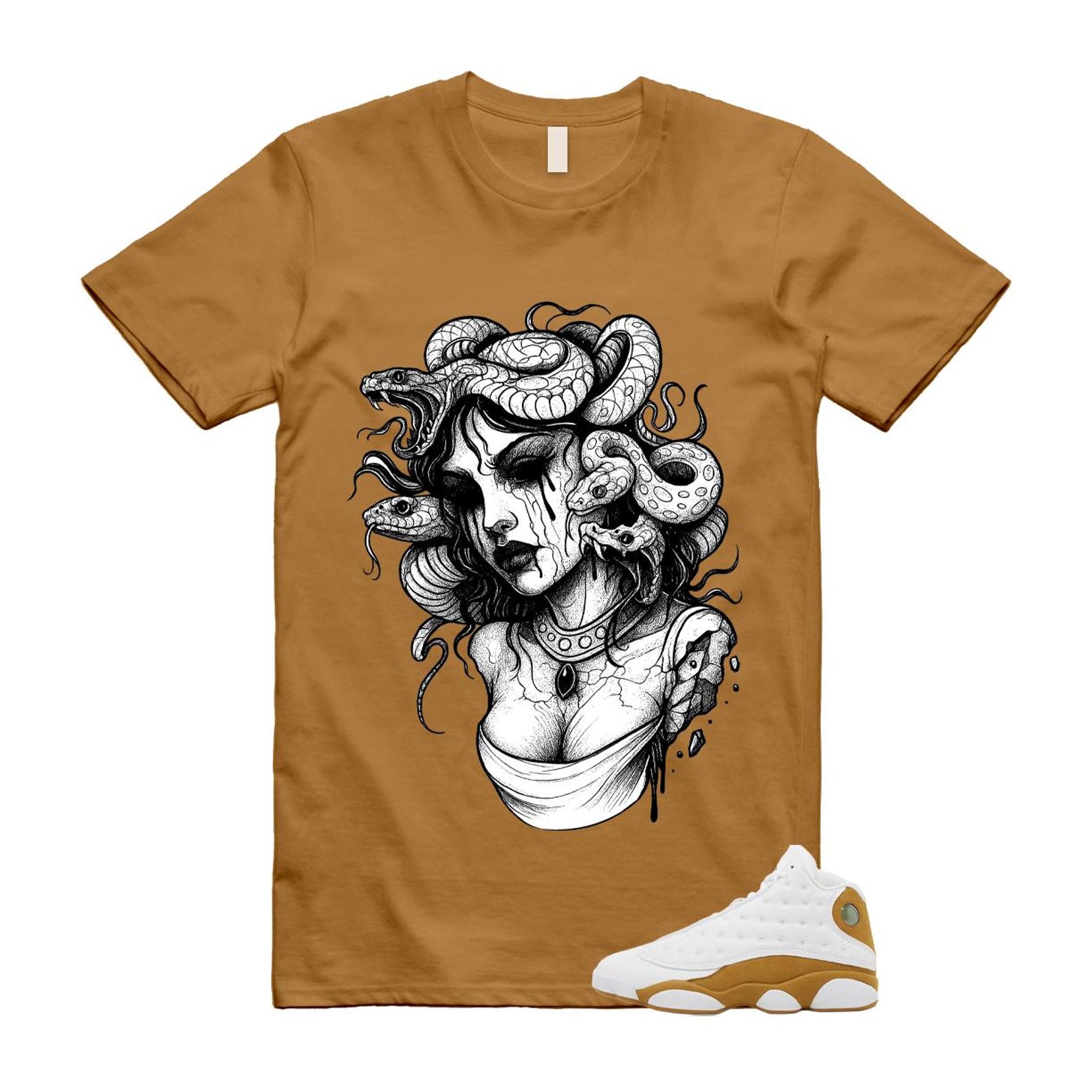 13 Wheat White T Shirt Match SNAKES XL