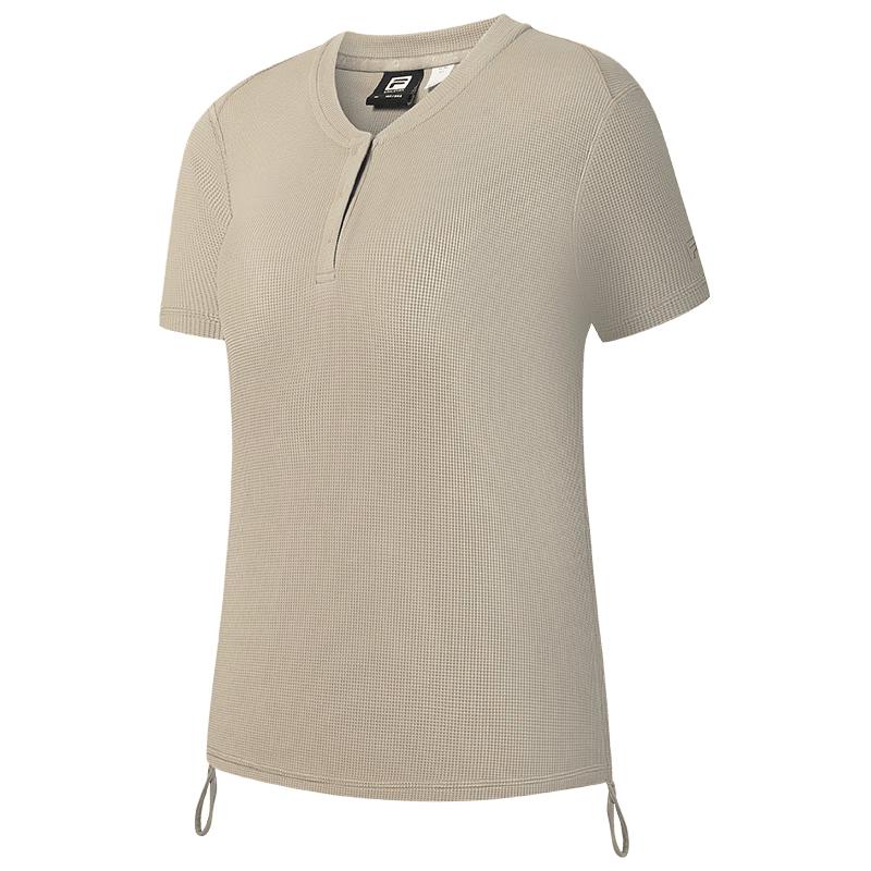 

FILA Women s Slim-Fit Knit Short Sleeve Henley T-Shirt XL