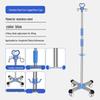 Premium Adjustable Four-Hook Infusion Stand with Wheels for Salons and Clinics