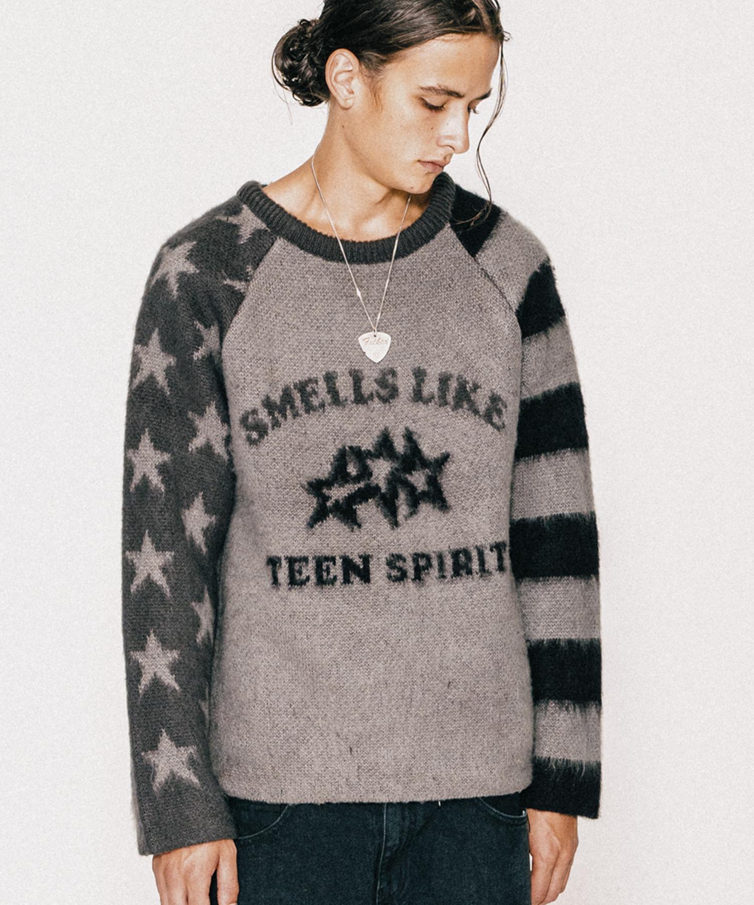 Bastic American Brush Knit_Charcoal / Black Charcoal/M
