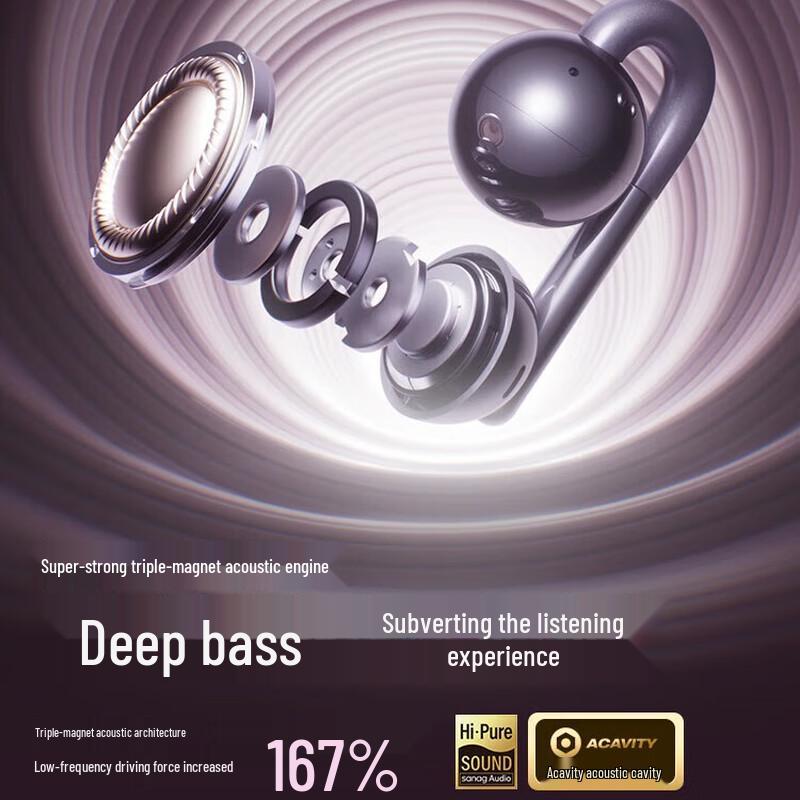 SANAG S-F60 Open-Ear Bluetooth Sports Earbuds