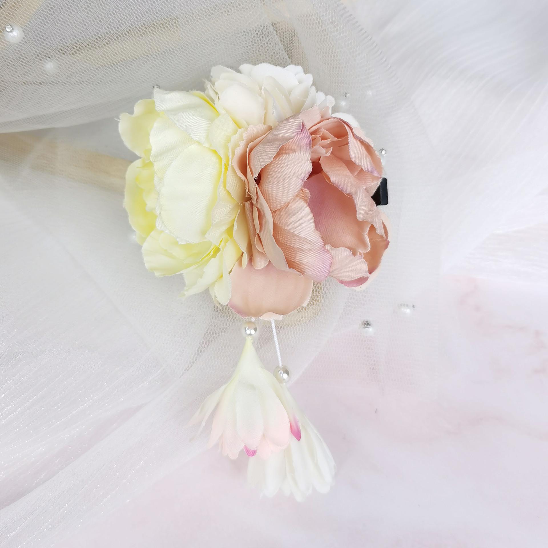 

Японские заколки для волос с тканевыми цветами ручной работы, клипса с кисточкой, шпилька для волос для кимоно, головной убор, заколка-автомат для гейши, свадебные заколки для фестиваля