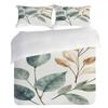 Pillowcase Quilt Cover 3-Piece Bedding Watercolor Style,Natural Serenity Pattern,Washable,Durable,Spring And Summer