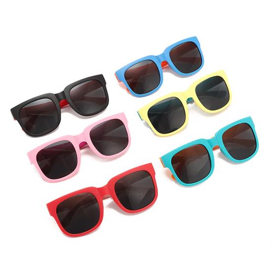 UV400 Foldable Polarized Lens Kids Sunglasses Lovely Square Frame Boys Girls Sunglasses Fashion Accessories