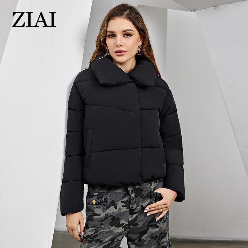 ziai 2024 NEW Women's Winter Coats Casual Parka Women Zipper Button Quilted Coat Female Clothing ZRW-312