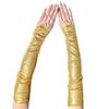 Glitters Fingerless Halloween Gloves Cosplay Party Wear Practical Polyester Fabric Role Play Stage Accessory