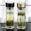 High-Temperature Resistant Double-Layer Printed Borosilicate Glass Tea Cup