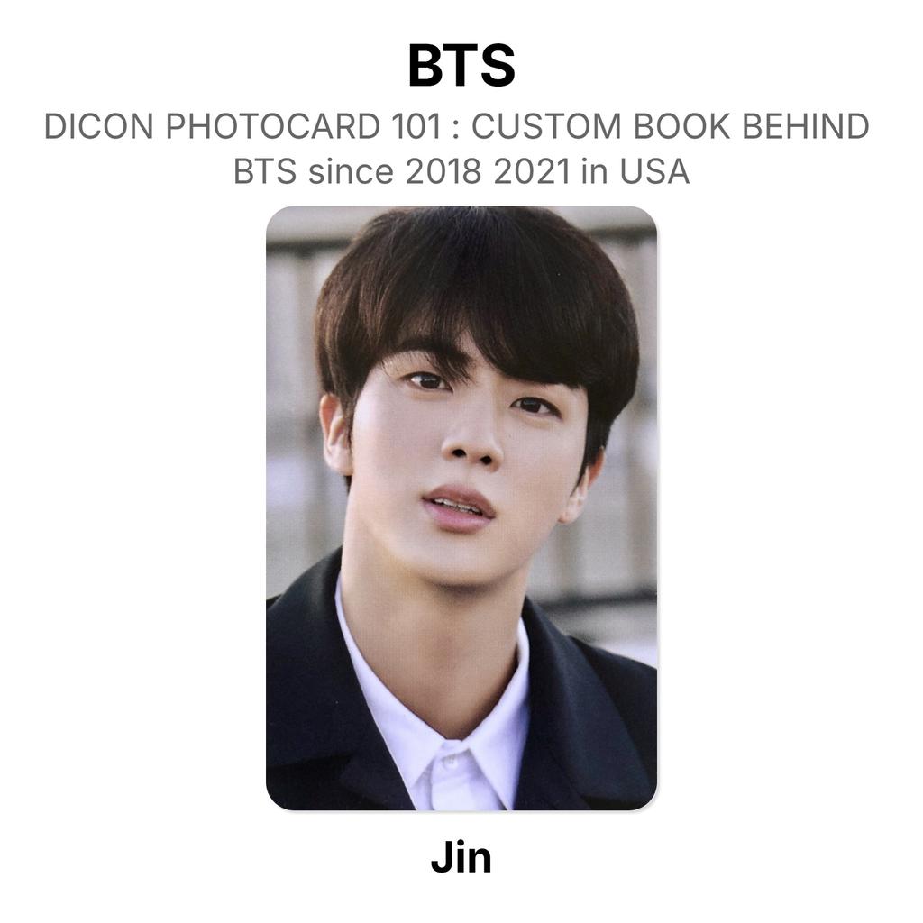 BTS DICON PHOTOCARD 101 : CUSTOM BOOK BEHIND BTS Since 2018 2021 In USA Official Photocard