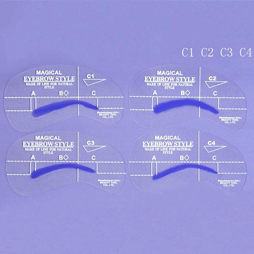 24Pcs/set Eyebrow Grooming Stencil Kit Eyebrow Shaping DIY Beauty Eyebrow Template Makeup Tool
