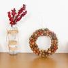 Christmas Ornaments Wreath Door Hanging Pine Cone Christmas Tree Decoration Rattan