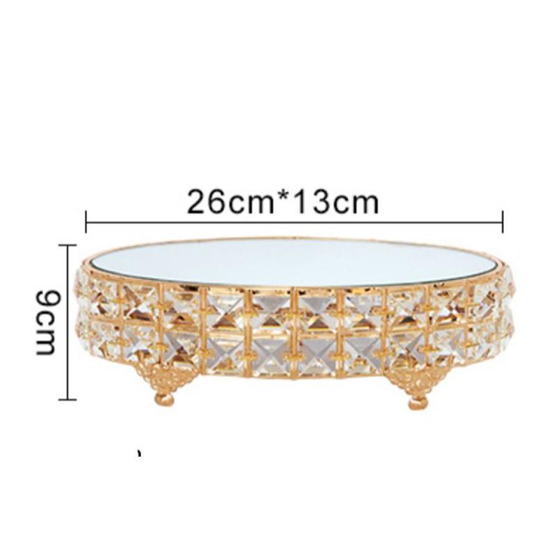 

Металлический зеркальный поднос, украшения, хрустальный стеклянный поднос для чая, поднос для чашек, подставка для торта, свадебный десерт, поднос для фруктов, украшение для рабочего стола