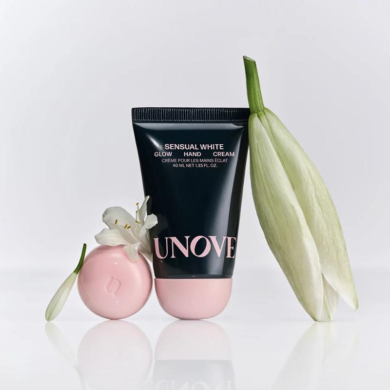UNOVE Glow Hand Cream 40ml (Choose 1 of 3 Types: Nou Vanilla / Rosy Aura / Sensual White)