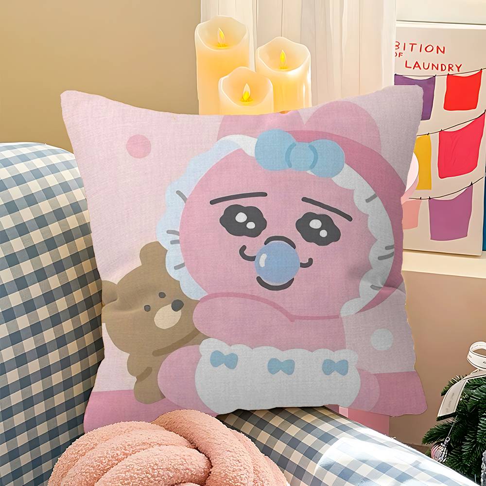 Cute O-Opanchu U-Usagi Personalized Pillow Dust Cover Bedroom Kids Party Decoration Pillowcase Birthday Children Gift