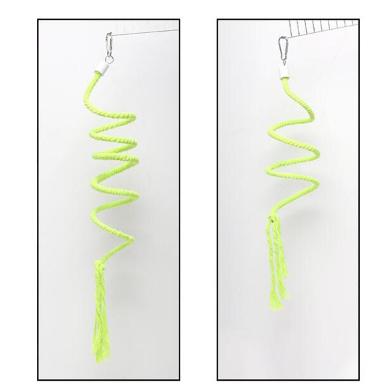 Creative Parrot Climbing Ladder Rotating Swing Bird Hanging Standing Rope Toys