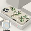 Süßes Blumenmuster Magnetische Hülle Für iPhone 17e 17 16 15 14 13 Pro Max 16e 13 Für Magsafe Kabelloses Laden TPU Handyhülle