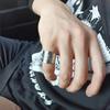 LIKGREAT Amulet Protection Ring Tetragrammaton Pentagram Finger Rings for Men Women Stainless Steel Jewely Witchcraft Pagan Gift
