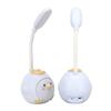 LED Desk Lamp USB Charging Eye   Flexible Color Night Light with Cute Chicken Base
