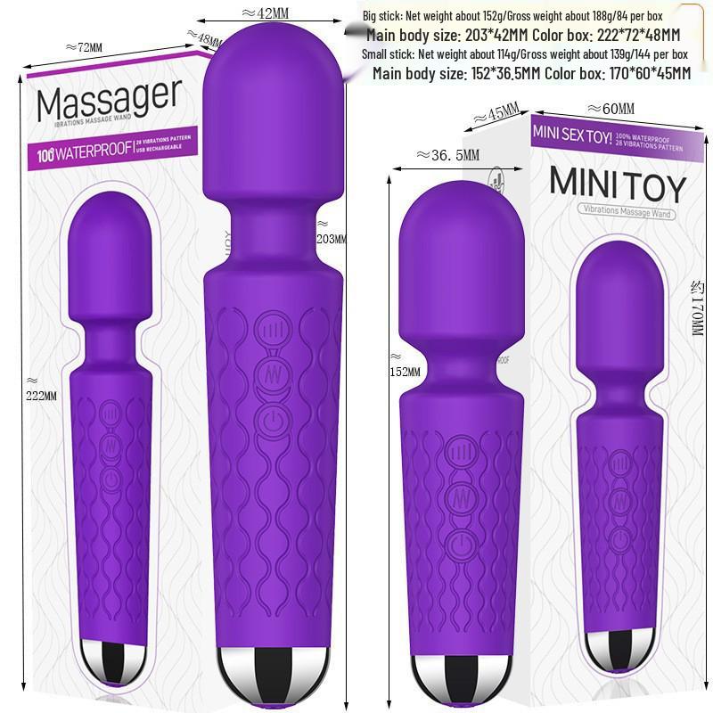 Mehrfrequenz-Erdbeben-Ritter-Vibrator für Frauen - Starker Massage-AV-Stick Erwachsenen-Sexspielzeug