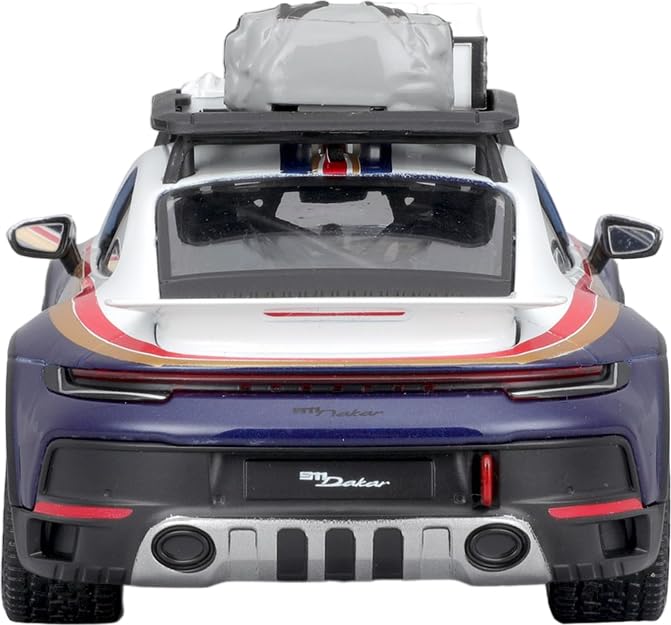 Bburago Porsche Diecast Car 1/24 Scale 911 (992) Dakar Rally #953 Roughroads Rallye Design [Parallel Import]