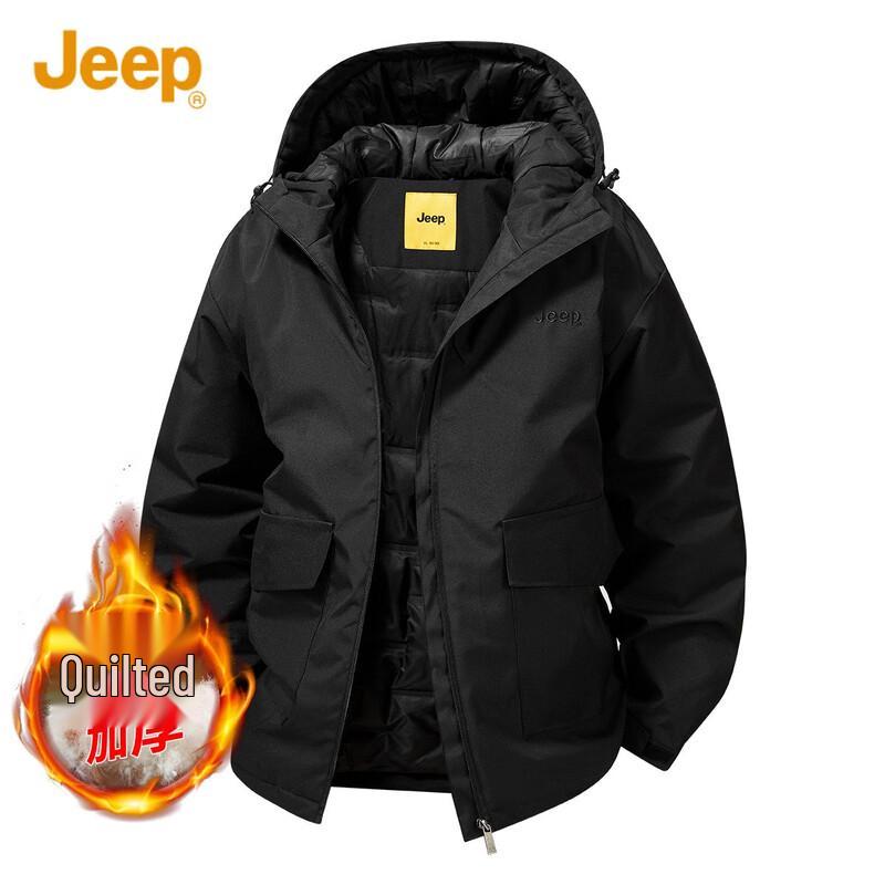 

JEEP Men s Hooded Winter Padded Jacket XL