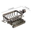 Kitchen sink faucet storage rack Versatile Faucet Drain Organizer Kitchen Sink Sponge Holder Faucet Storage Basket For Desktop