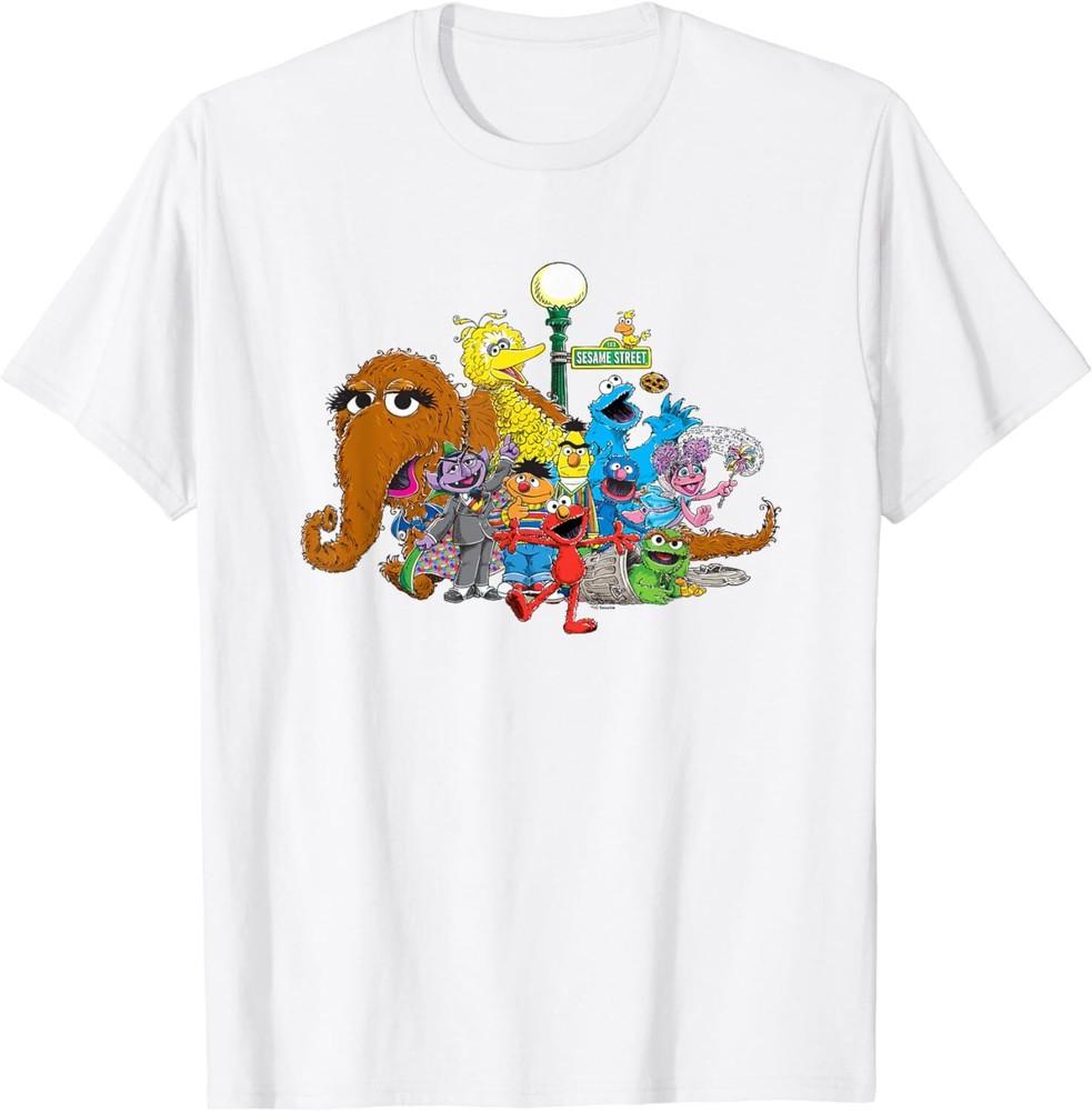 Sesame Street Group Street Light TShirt S5XL Made In USA Unisex T-Shirt M