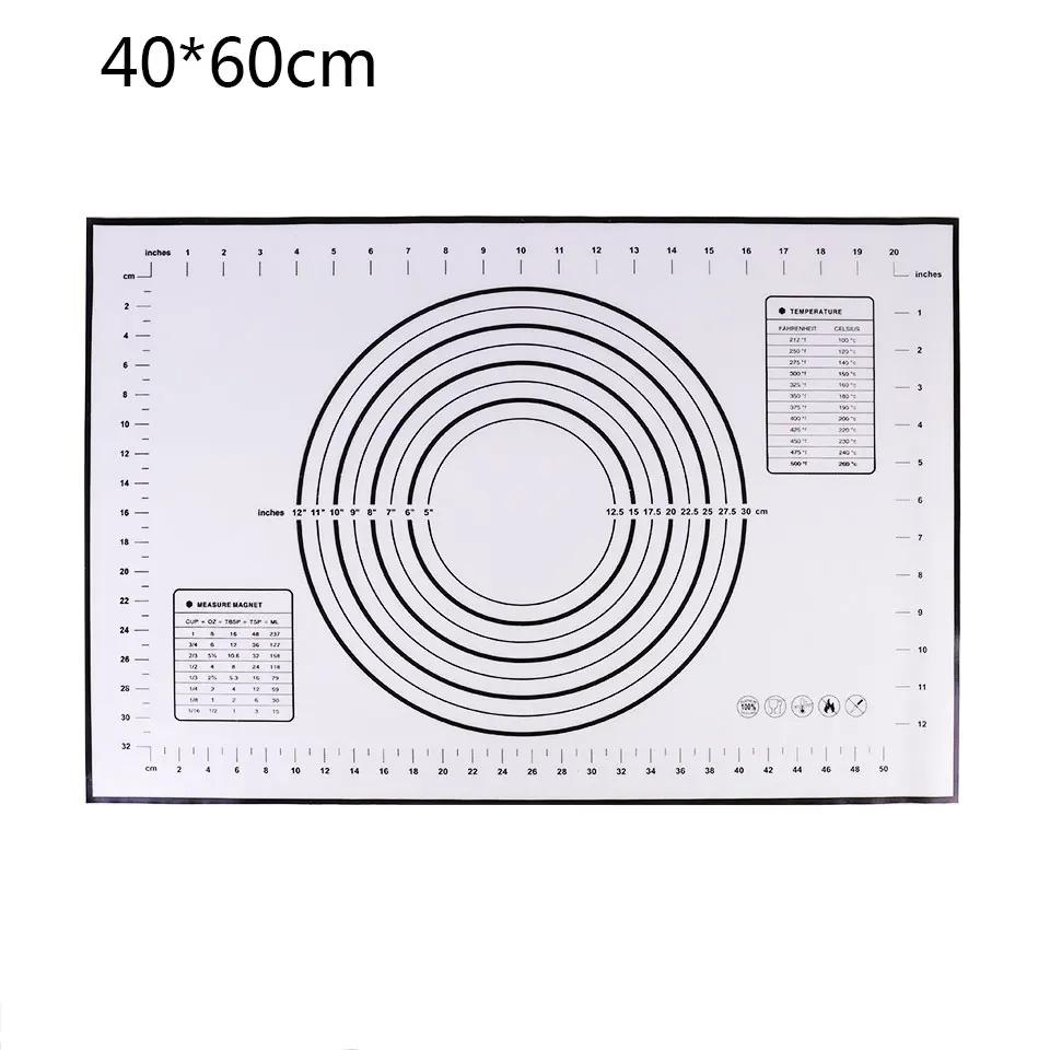 Multiple Sizes Silicone Baking Mat Heat-Resistant Baking Oven Sheet Liner Non-Stick Cookie Pastry Pizza Dough Pad Kitchen Supplies