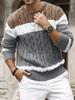 Loose Fit Round Neck Knitted Sweater European Style 6002