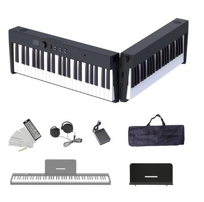 Longeye Elektronisk Klaver 88 Tangenter Genopladelig Type Samme Tangentstørrelse som et Live Klaver Kompatibel med FOLD PRO MIDI Pedal Medfølger Øvelse