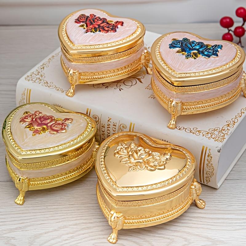 1pc Creative Heart-shaped Jewelry Box, Jewelry Box, High-end Storage Box, Wedding Gift Box