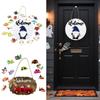 Front Door Welcome Sign Magnetic Wooden Gnome Decor Holiday Decor Wooden Welcome Sign For Indoor Wall Window Living Room