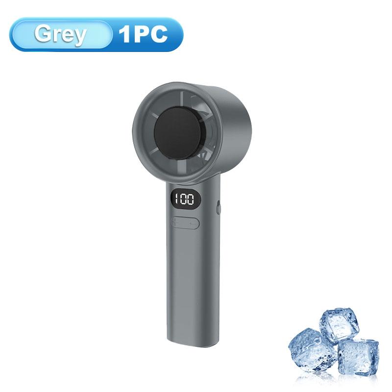 Portable Handheld Fan Usb Rechargeable Mini Fan With Digital Display Small Electric Fan For Outdoor Camping Office Home