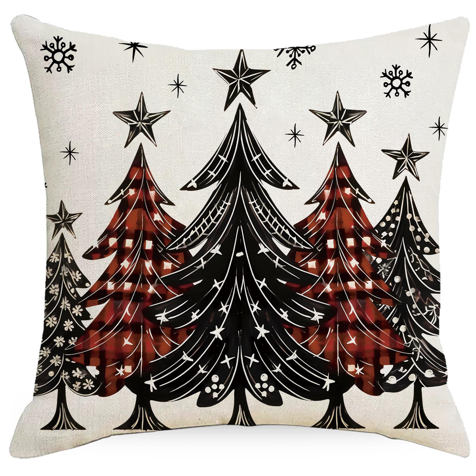 

Christmas Pillowcase Decorative Sofa Living Room Pillow Cushion Cover Linen Pillow Case 45 * 45Cm