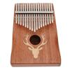 17 Key Kalimba Thumb Piano Mini Portable Musical Instrument Toy Birthday Gift SuppliesElk   Maple Inlay