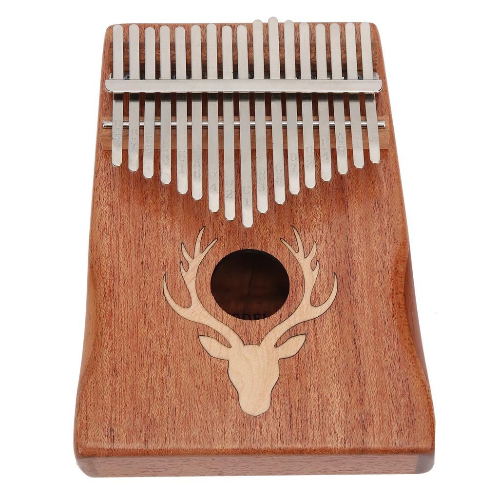 17 Key Kalimba Thumb Piano Mini Portable Musical Instrument Toy Birthday Gift SuppliesElk   Maple Inlay