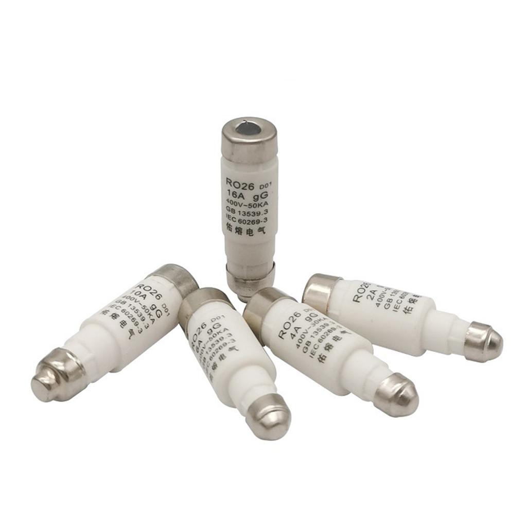 10 Pcs Neozed Fuses Replacement D01 D02 16A/25A/32A/63A/50A gL/gG 400VAC D0 Type Fuse Insert Fusibles Easy to Use