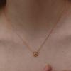 TATIANA (925 Silver) Pretzel Heart Necklace NZ2155