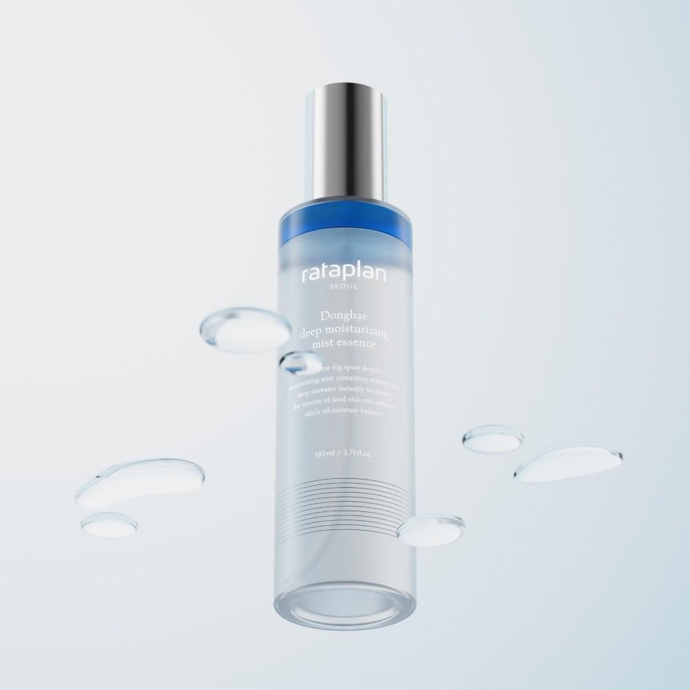 Lata Plan Donghae Deep Moisturizing Mist Essence 110ml + Cleanser 1 Sheet, 110ml, 1 Piece