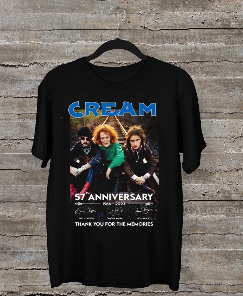 Cream Band 57th Anniversary 1966-2023 Thank You For The Memories Shirt AH1347 Unisex T-Shirt XXL