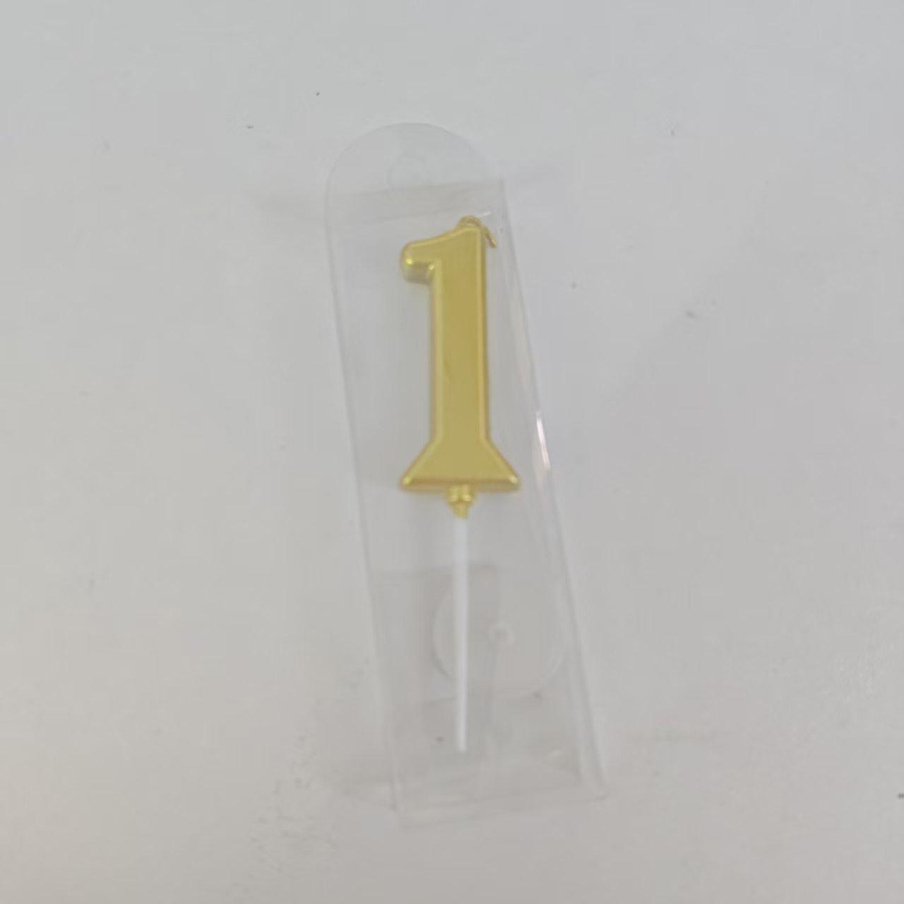 

1/2/10pcs Number Birthday Candles, Gold Number Candles, Cake Number Candles, Party Celebration