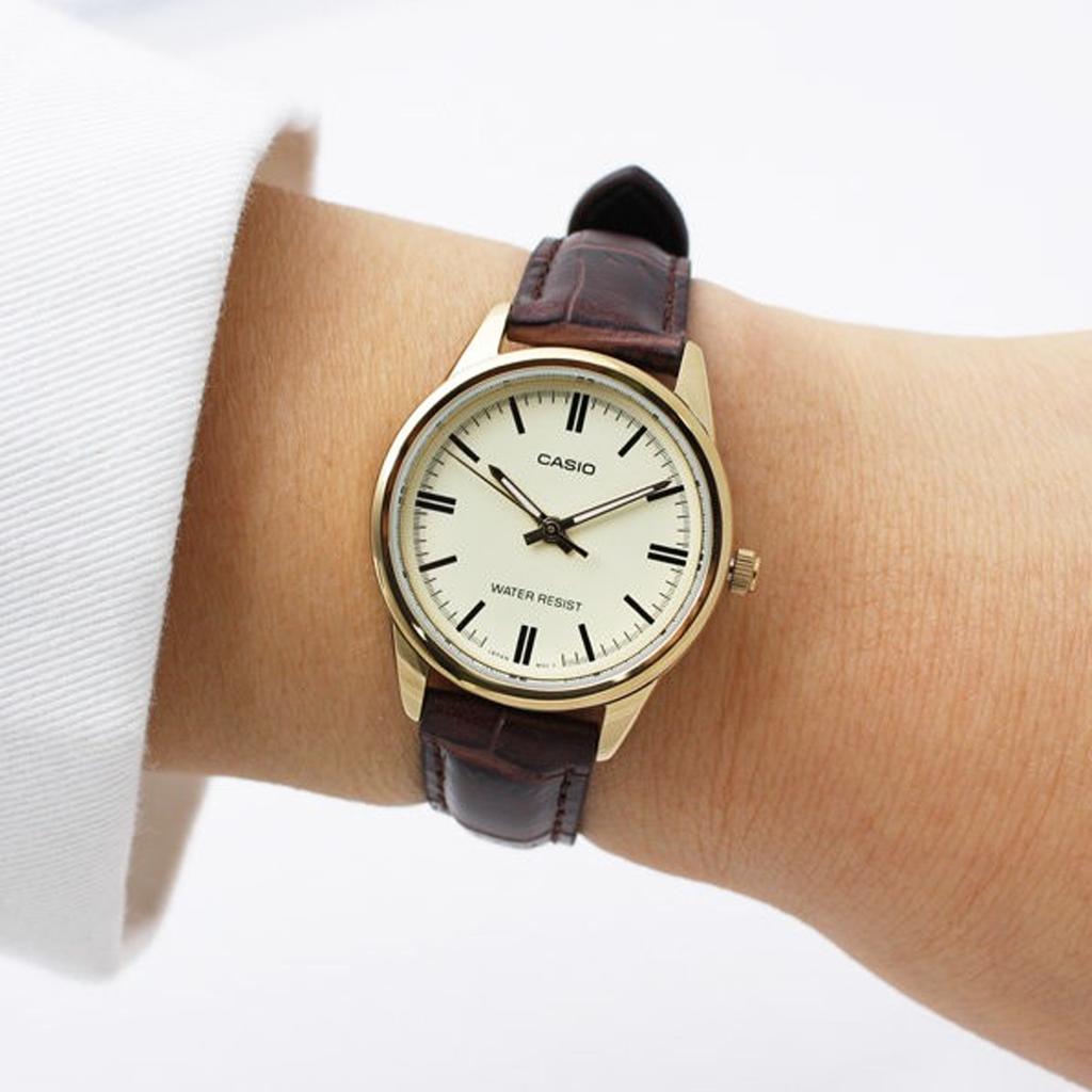 Casio STANDARD Quartz Movement Watch Women's Watch Coffee Watch Dial LTP-V005GL-9AUDF