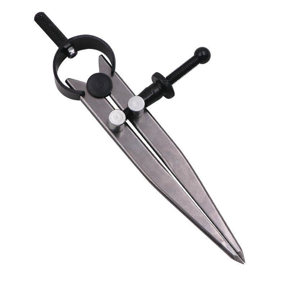 

Large Size Metal Adjustable Compass Divider Drawing Tool DIY Leather Spacing Gauge Radius Measurement Tool Type A