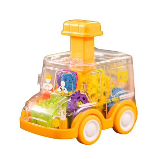 

Нажмите, чтобы управлять игрушечной машиной. Батарея не нужна. Домашняя игрушка для детского сада. жёлтый