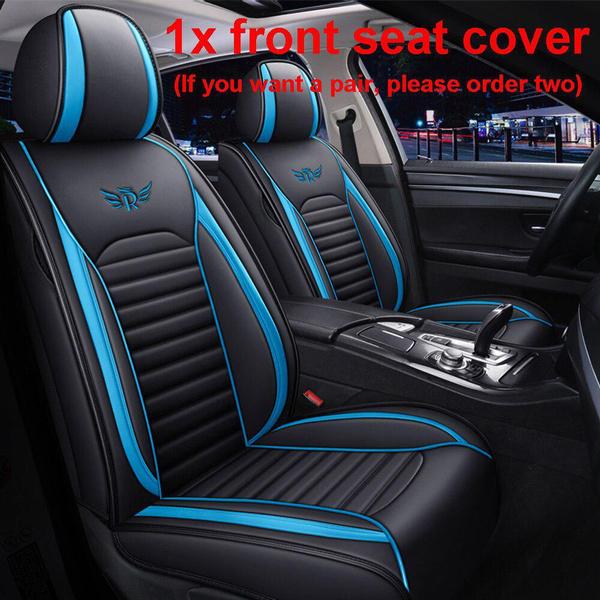 Universal Car Seat Cover Luxury Car Single Front Seat Mat PU Leather Full cover Cushion Protector Cover